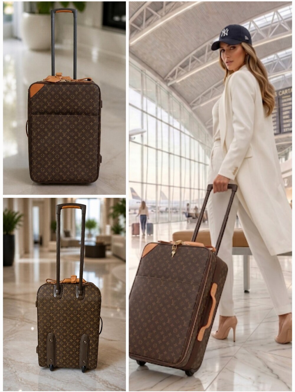 Louis Vuitton Pegase 55 Monogram Carry-on Luggage🧳 Tag Lock Key✨️